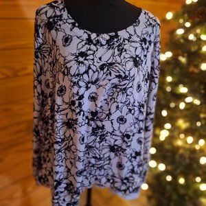 Nice lightweight sweater like shirt. Basic Editions Plus size 3x